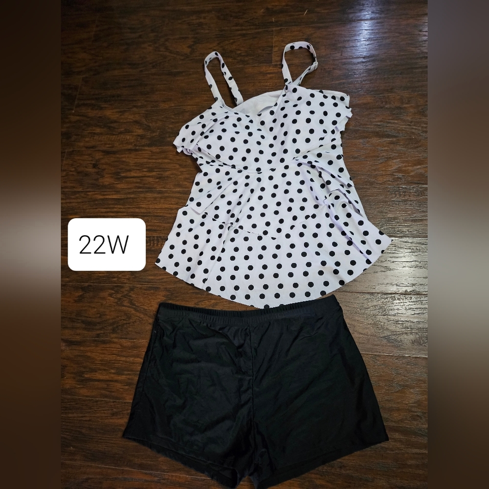 New swimming tankini set size  22w